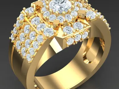 Luxury Men Rings Designs 4MR016 3D print model
