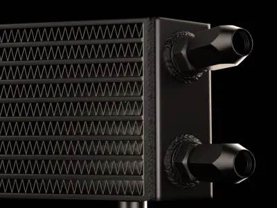 CSF boss oil cooler 3D model