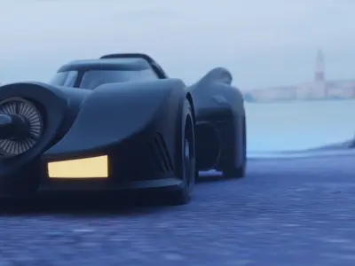 1989 Batmobile  3D model