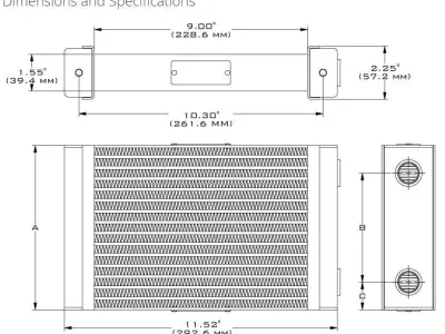 MHX-520 High-Efficiency Oil Cooler 3D model