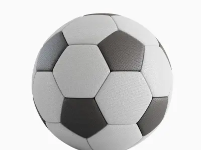 Modern Leather Soccer Ball 3D model