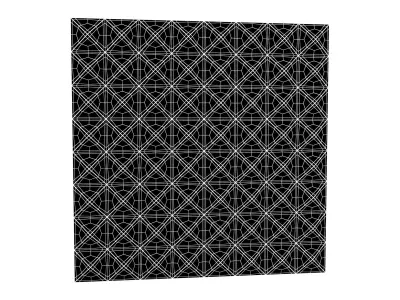 Triangle Grid Pattern Wall Panel V1 004 Low-poly 3D model