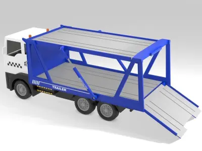 Toy car transporter 3D model
