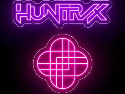 Huntrix Neon Sign 3D model