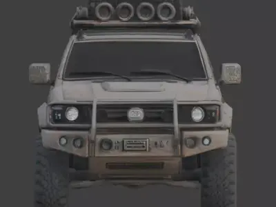 Wasteland Survival Vehicle Collection Low-poly 3D model