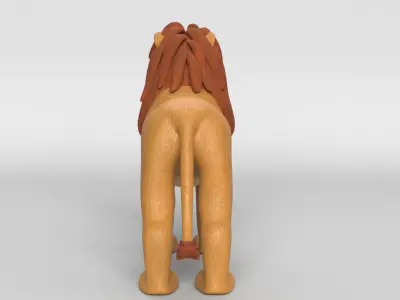 Cartoon Lion 3D model purchase