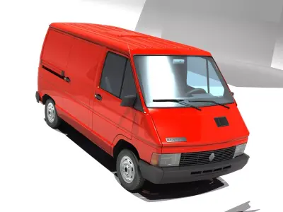 Renault Trafic I T800 L1H1 Low-poly 3D model