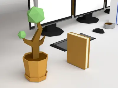 Interior Assets Low poly Low-poly 3D model