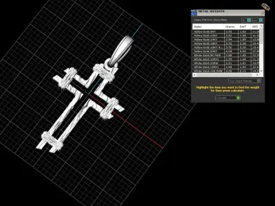 Nice cross model 557 3D print model