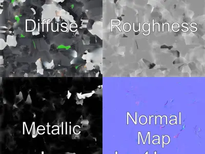 Sporty Windbreaker with Bright Accents 3D Model Low-poly 3D model