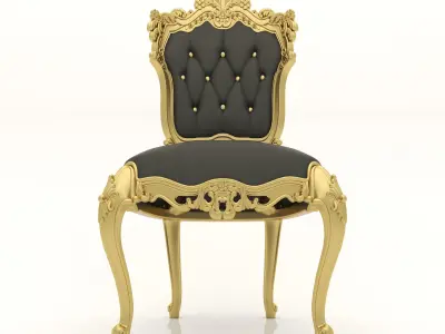 Classic Chair for Interior and CNC 2 3D model