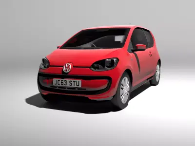 VW Up 3 door with HQ interior 2013  3D model