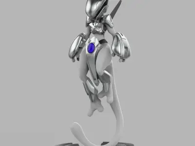 Cyber Mewtwo on Birth Chamber Capsule  3D print model