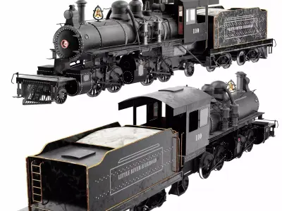 Steam Train 3D model purchase