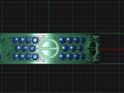 Rings Love Collection Stones All Sizes  3D print model