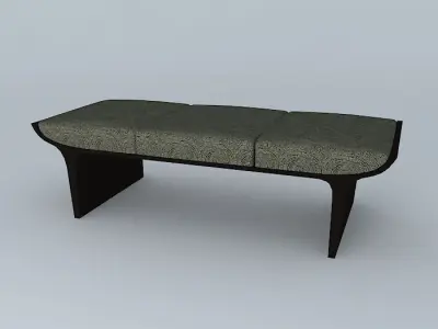 Bench foot board 3D model