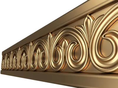 Ornament Element Molding 03 Low-poly 3D model