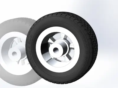 Custom wheels Legendary Wheels LW69 for your scale model 3D print model