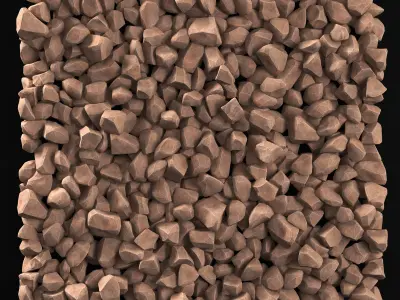 Rock smooth river stone n1 3D model