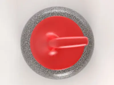 Curling stone 3D model