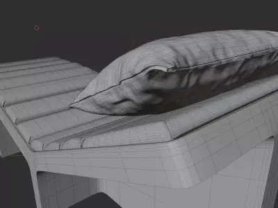 Shadow Chaise Lounge Chair 3D model