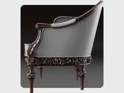 Carved sofa for cnc 1 3D model