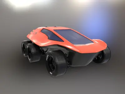 The Skin Dune Buggy Low-poly 3D model