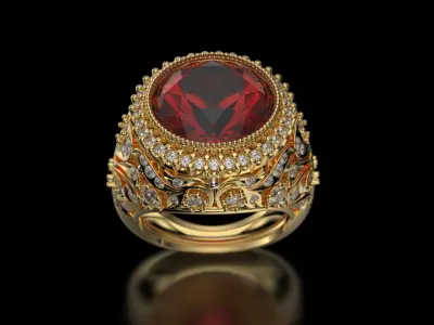 LUXURY RING  3D print model