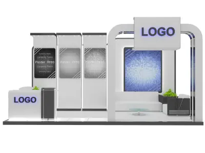 Booth Exhibition Stand a8 3D model