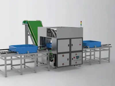 The big box rotating machine 3D model
