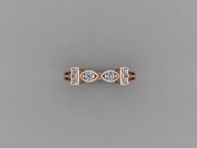 Solitaire Ring SR67 Version 1 3D model