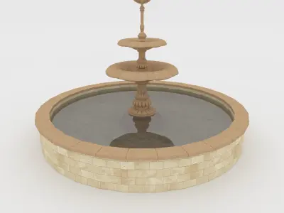 Classic Fountain 1 3D model