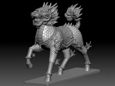 Kirin ornaments 3D model