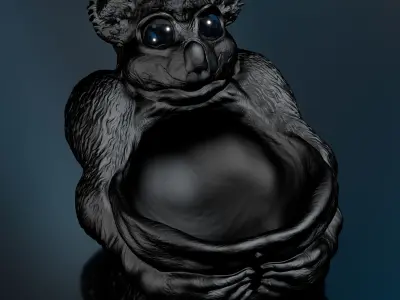 Teddy Bear Bag - STL 3D Print Model High-Polygon 3D print model