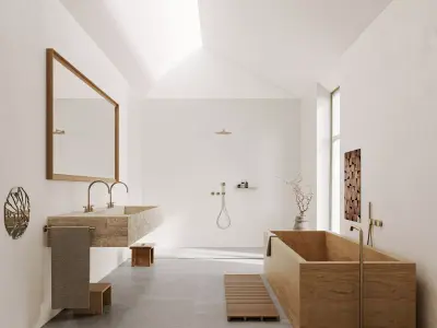 modern bathroom interior scenes 23 3D model