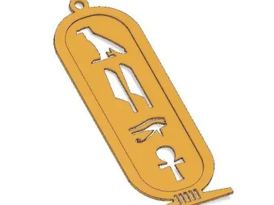 ANCIENT EGYPTIAN KEY CHAIN  Free 3D print model