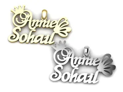 Annie Sohail name-Pendant for Men-Women 3d-Printable Model 3D print model