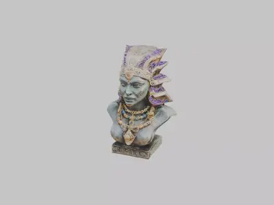 Aztec Sculpture High Quality 3D Model Low-poly 3D model