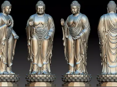 Amitabha Buddha  3D print model