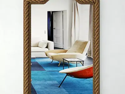 Rectangle Rope Wall Mirror 3D model
