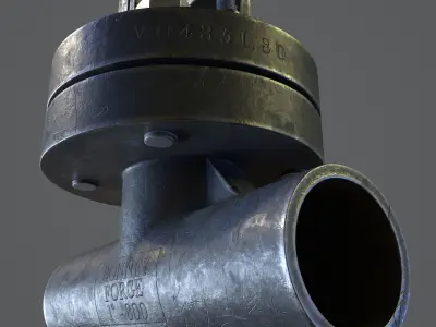Pipe Valve Collection Low-poly 3D model