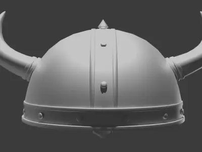 Viking Helmet - Low Poly Game Ready Low-poly 3D model