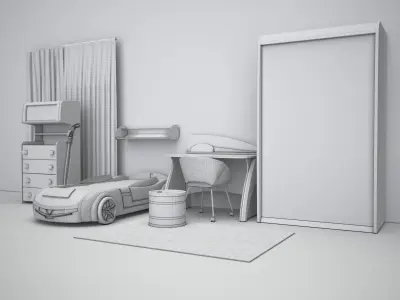  Biturbo Furniture set by Cilek 3D model