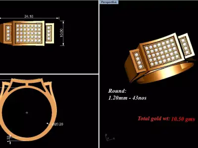 Golden mattie 3D model
