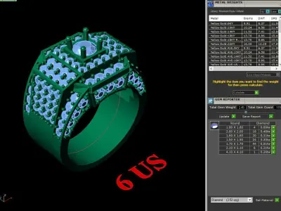 Luxury Men Rings Designs 5MR017 3D print model