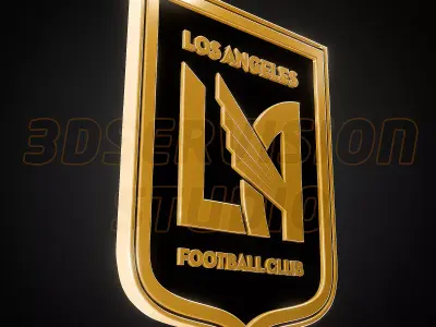 Los Angeles FC logo - Cinematic - 3D print 3D model