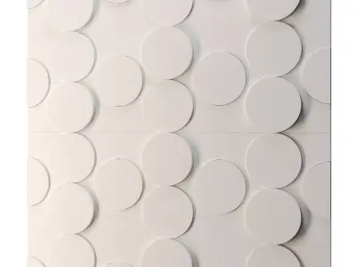 Sahra Decorative Wall 3d Panel  02 3D model