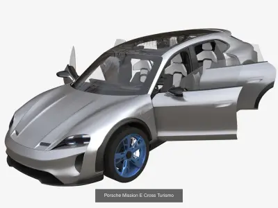 Electric cars 3D Model Pack