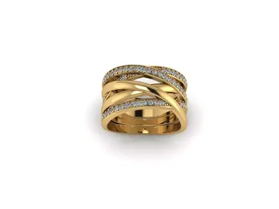 Pandoraa ring Free low-poly 3D model