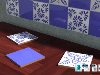Mexican Talavera Tiles 3D model